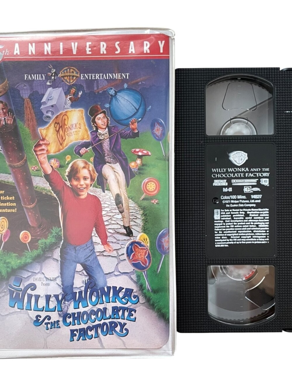 Willy Wonka & The Chocolate Factory VHS 25th Anniversary Edition Gene Wilder